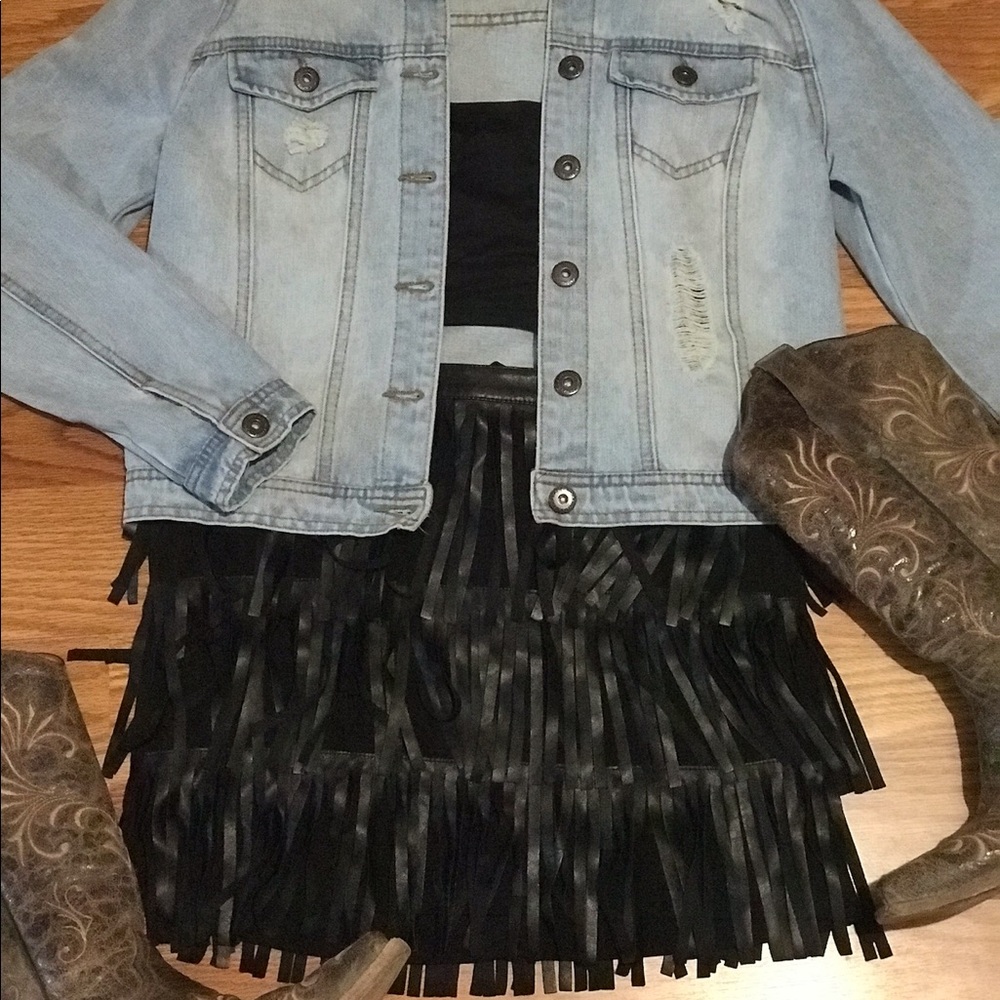 Fringe skirt